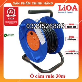 💥Giá Sỉ💥Ổ Cắm LiOA Quay Tay Kéo Dài Kiểu Rulo, Loại Phổ Thông, Dây Dài 30m. Model QT30