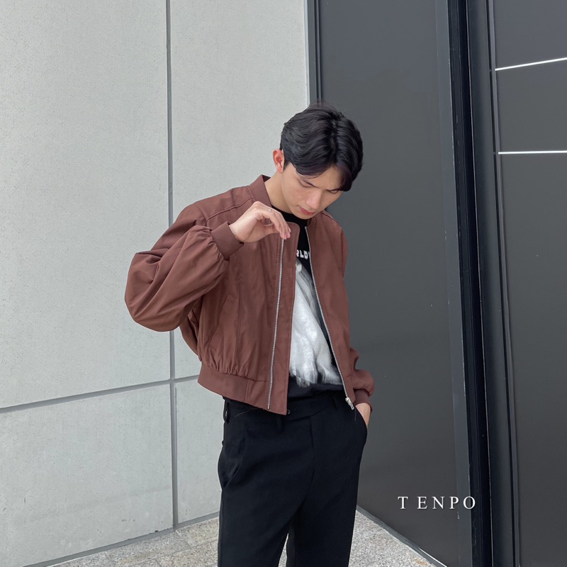 ÁO BOMBER FORM CROP GIÓ TENPO NHIỀU MÀU