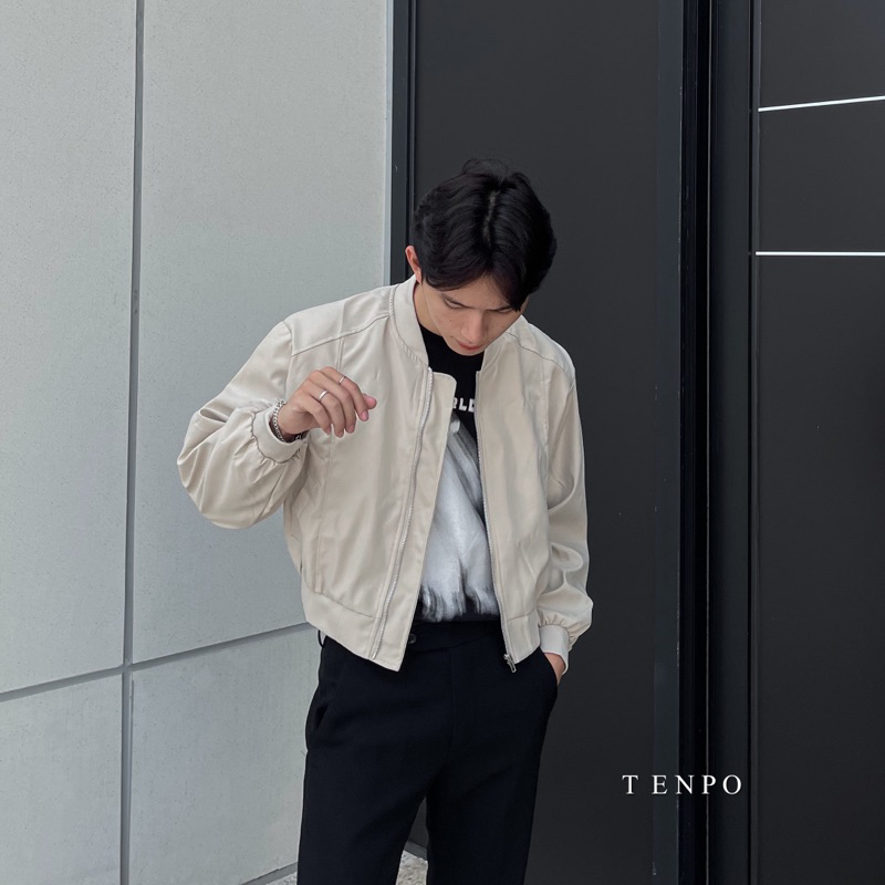 ÁO BOMBER FORM CROP GIÓ TENPO NHIỀU MÀU