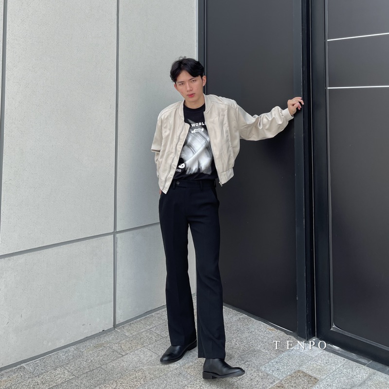 ÁO BOMBER FORM CROP GIÓ TENPO NHIỀU MÀU