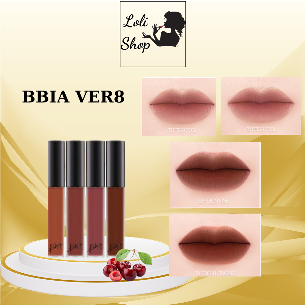 Son Kem b.bia Last Velvet Lip Tint Ver 8 màu 36,37,38,39