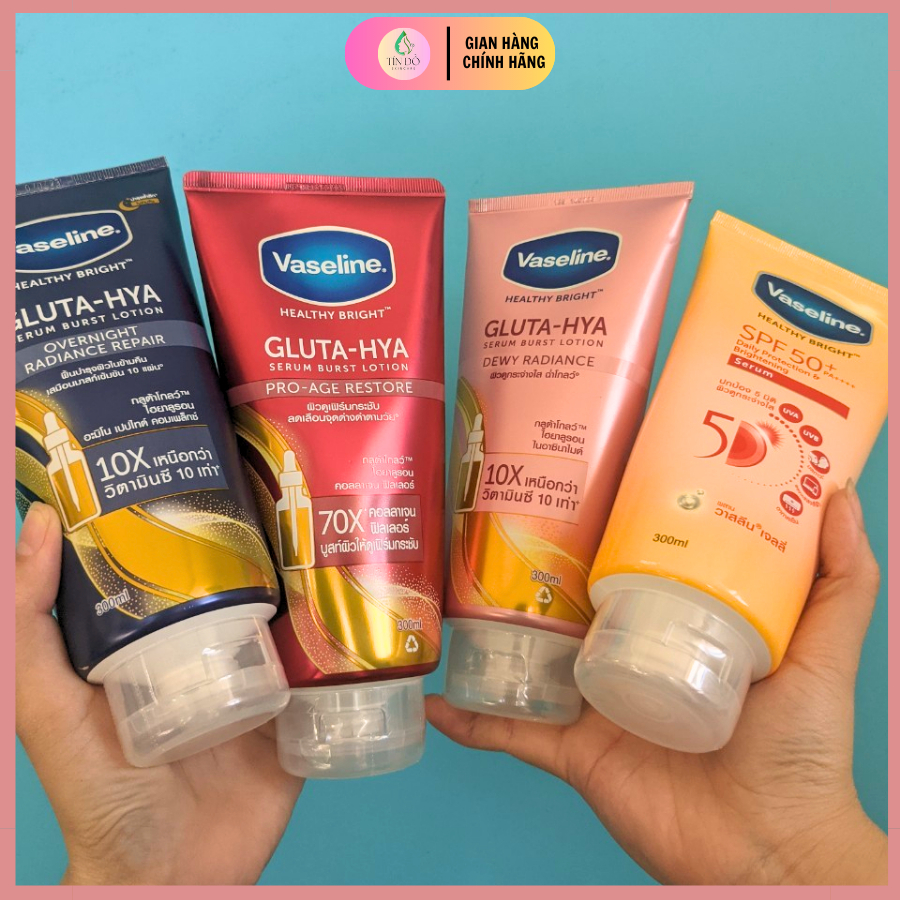 Sữa dưỡng thể Vaseline Gluta - Hya 10x - Sữa dưỡng thể Vasaline Thái 10x, sữa dưỡng thể trắng da hiệu quả nhất hiện nay