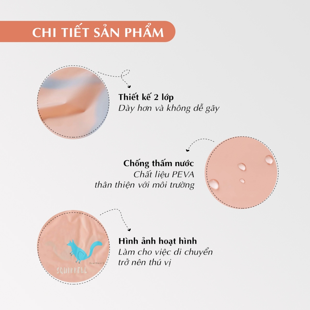 Túi dây rút chống thấm pastel cao cấp siêu dày đựng quần áo, giày dép 370 -Ha Song