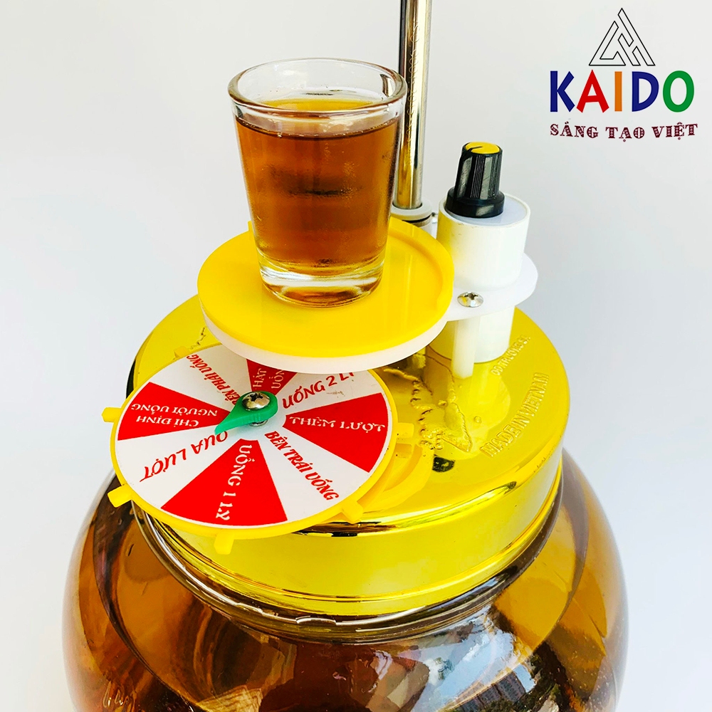 Máy rót rượu tự động K04 Bình thủy tinh Đặt Ly Tự Rót 2.7L