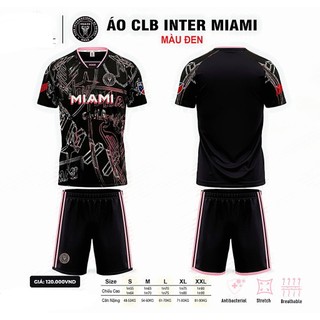 Bộ quần áo đá banh clb inter miami màu đen
