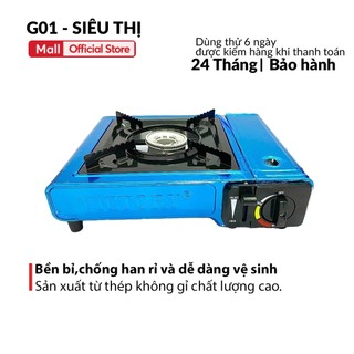 Bếp Ga Du Lịch Mini CookViet tiện lợi an toàn inox chống gỉ sơn tĩnh điện xách tay bảo hành 5 năm