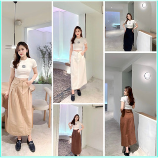 Chân váy kaki dài dáng chử A.Váy công sở siêu xinh ms-136 sản phẩm chất lượng cao