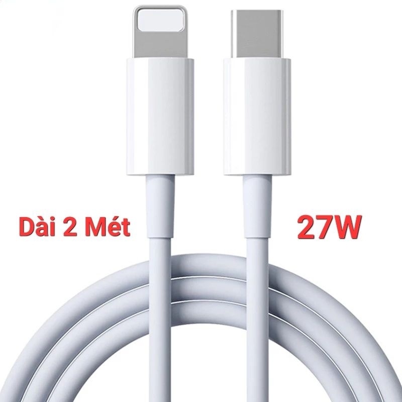 Cáp sạc nhanh 20W 27W dài 2M