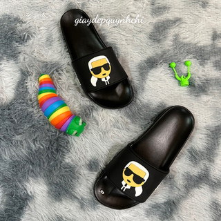 Dép quai ngang nam nữ hình KARL cool cực cool cực ngầu