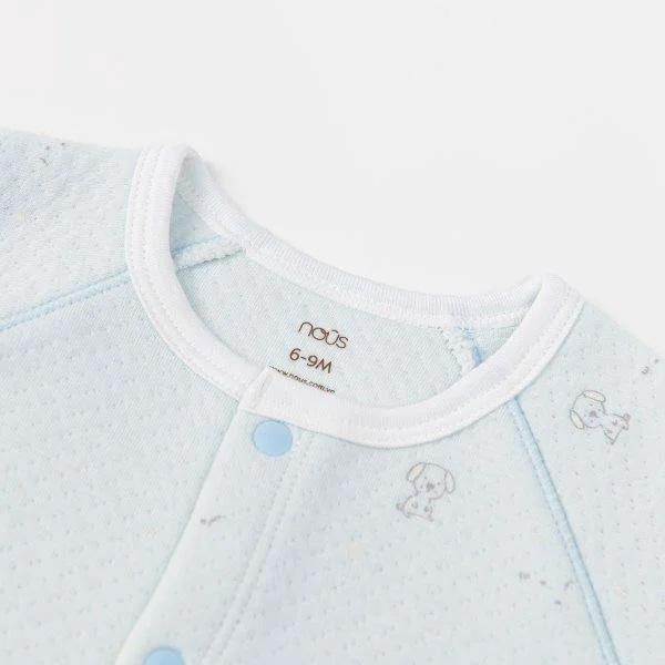 NOUS Bộ quần áo dài thu đông chần bông cho bé 0M-9M