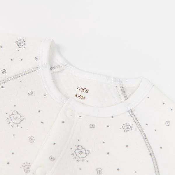 NOUS Bộ quần áo dài thu đông chần bông cho bé 0M-9M