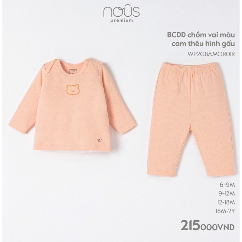 Bộ Nous Thu Đông Cho Bé 12m-3y