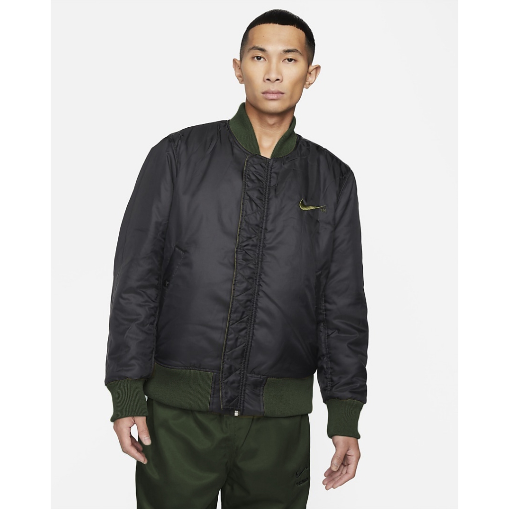 CHÍNH HÃNG - Áo khoác thể thao nam nữ N i k e Sportswear Big Swoosh Therma-FIT Reversible Bomber Jacket DD6055-326