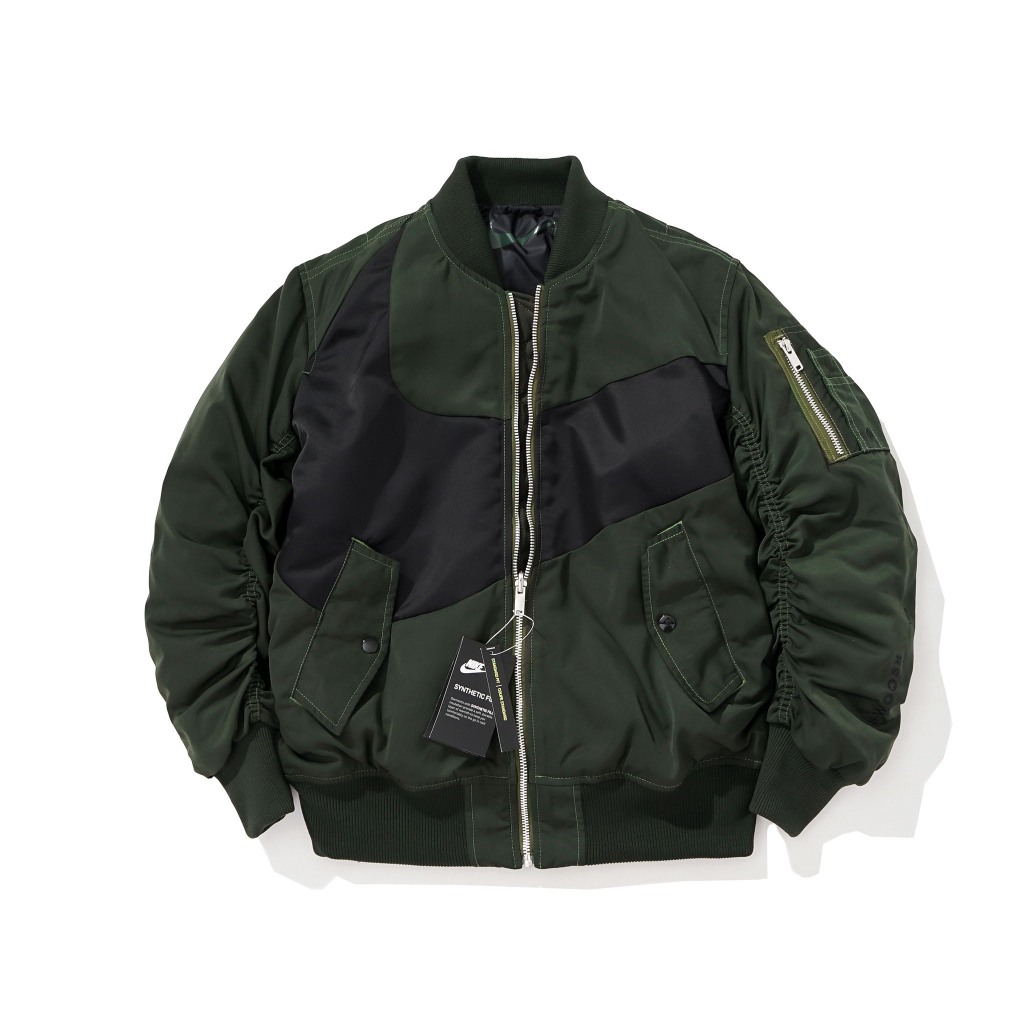 CHÍNH HÃNG - Áo khoác thể thao nam nữ N i k e Sportswear Big Swoosh Therma-FIT Reversible Bomber Jacket DD6055-326