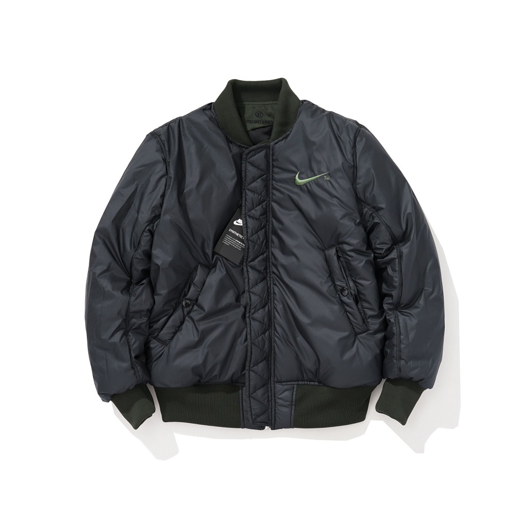 CHÍNH HÃNG - Áo khoác thể thao nam nữ N i k e Sportswear Big Swoosh Therma-FIT Reversible Bomber Jacket DD6055-326