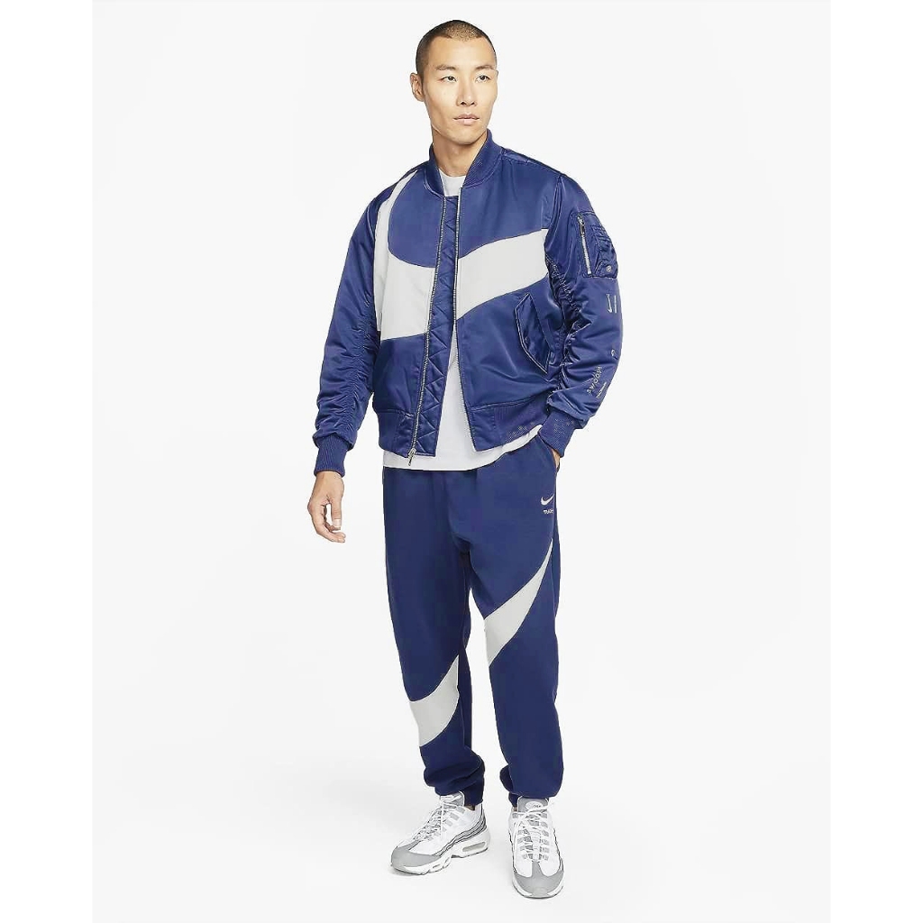 CHÍNH HÃNG - Áo khoác thể thao nam nữ N i k e Sportswear Big Swoosh Therma-FIT Reversible Bomber Jacket DD6055-437