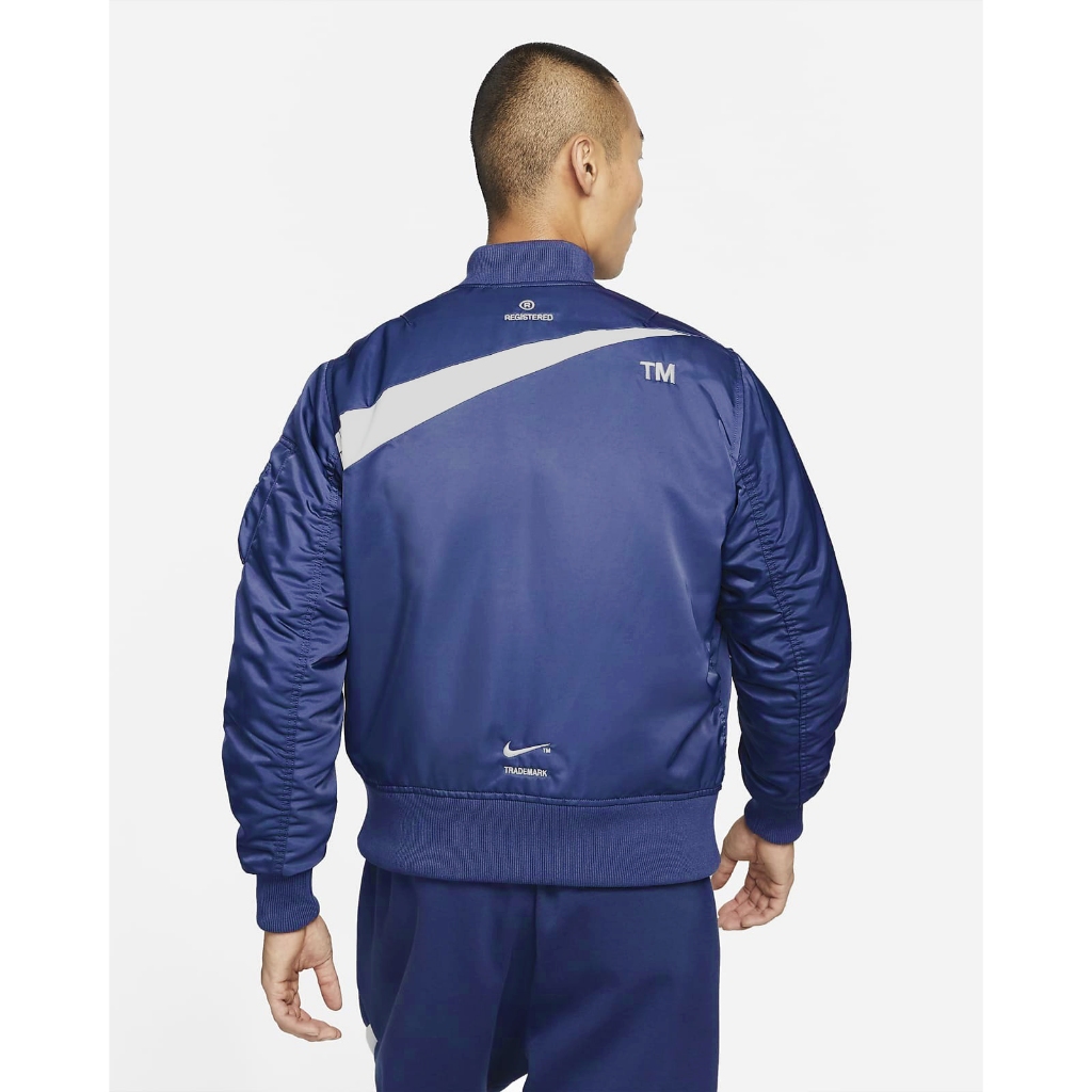 CHÍNH HÃNG - Áo khoác thể thao nam nữ N i k e Sportswear Big Swoosh Therma-FIT Reversible Bomber Jacket DD6055-437