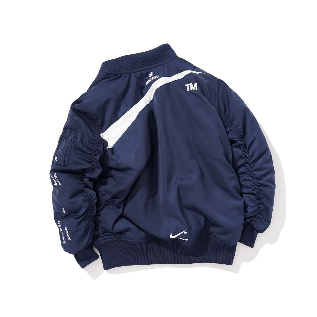 CHÍNH HÃNG - Áo khoác thể thao nam nữ N i k e Sportswear Big Swoosh Therma-FIT Reversible Bomber Jacket DD6055-437