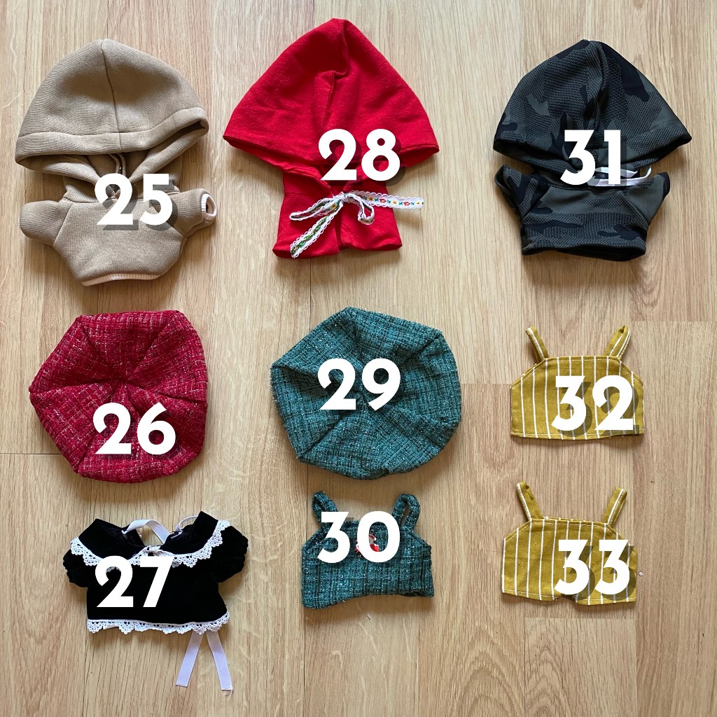 Nhượng outfit cho doll 20cm - Quần áo búp bê