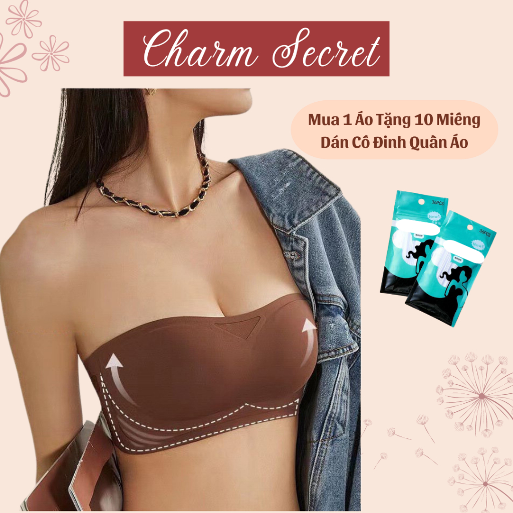 Áo Lót Không Dây Chống Tụt Nâng Ngực Áo Cup Ngực Áo Bra Quây Không Gọng, Áo Lót Quây - CNS
