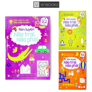 Sách - Combo 3 Cuốn - Sân Chơi Trí Tuệ Rèn Luyện Não Trái - Não Phải Cho Bé Từ 3-6 Tuổi