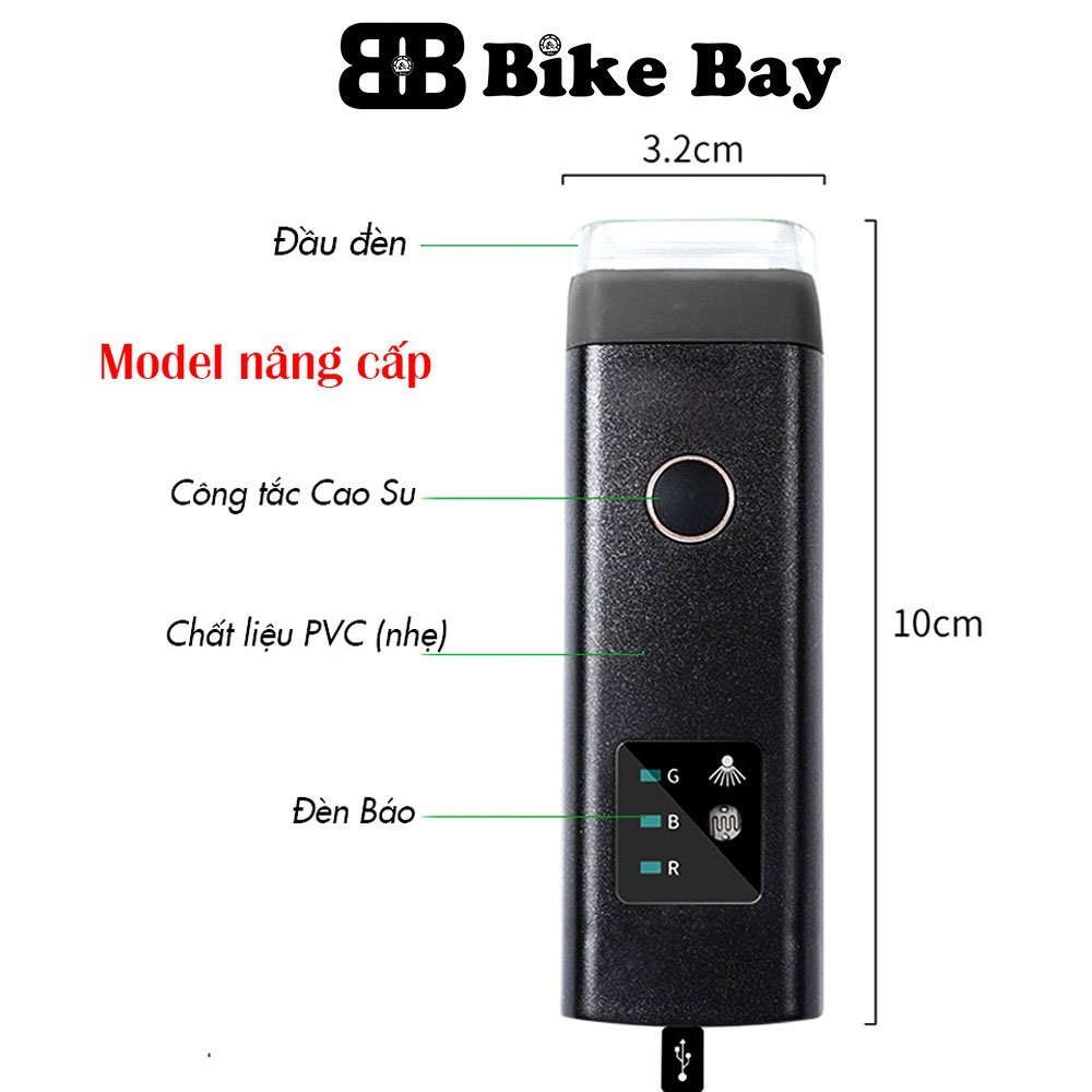 Đèn xe đạp, đèn xe đạp thể thao siêu sáng chống nước DP-05