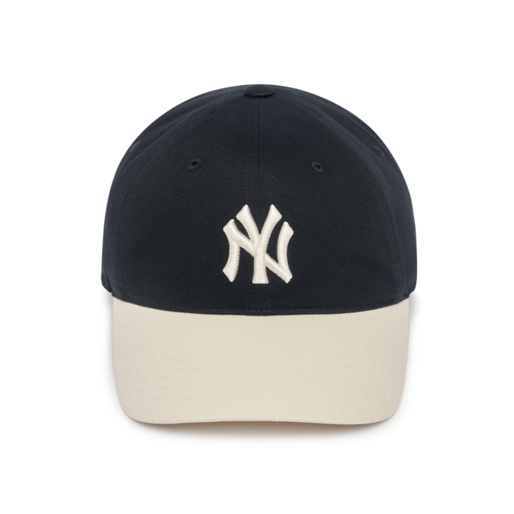 Mũ nón lưỡi trai MLB logo thêu, phối màu phong cách basic nhiều màu năng động