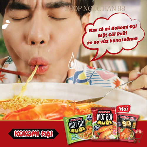 Thùng Mì chua cay Kokomi Đại 30 gói x 90g Date mới