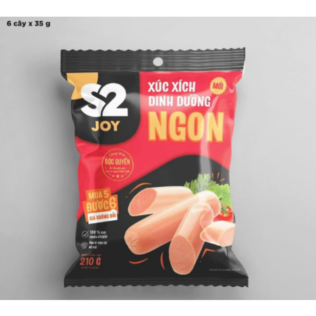 Xúc Xích  S2 Joy Ăn Liền 105G- 210G - 240G  Siêu Ngon