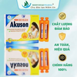 Siro ho cho bé akuson medivistar pharma chiết xuất thảo dược hỗ trợ long đờm, bổ phế, giảm khàn tiếng hộp 10 ống