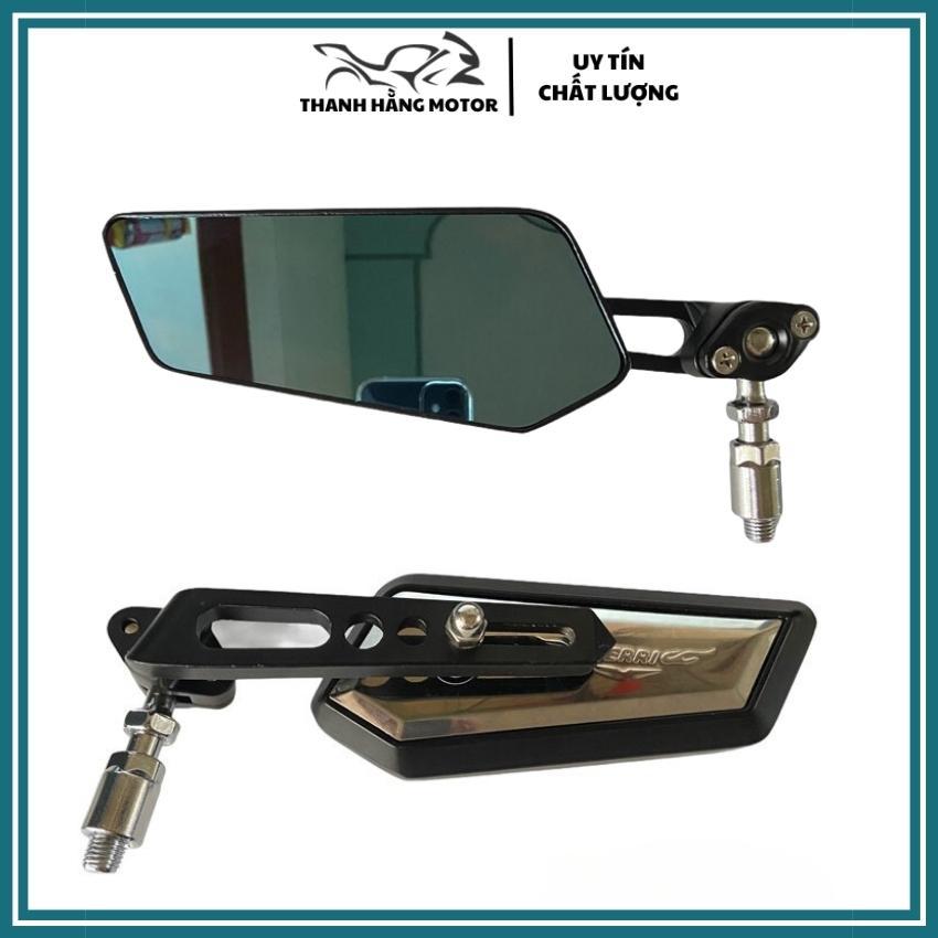 Gương xe máy thời trang CAO CẤP đẹp mf9 (1 chiếc bên trái),, kính chiếu hậu