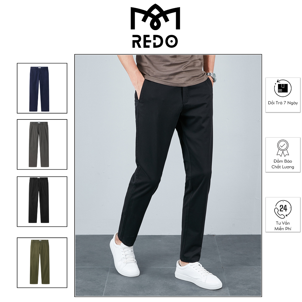 Quần Dài Kaki Nam - Quần Dài Kaki Ống Côn , Vải Co Giãn Dáng Slimfit Cao Cấp - PAZZIN STORE