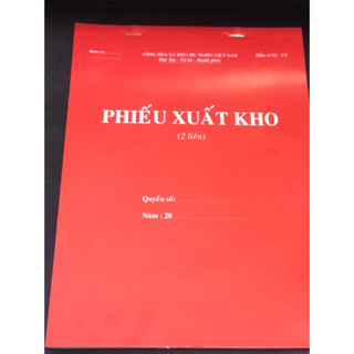Combo 10 quyển phiếu xuất kho, phiếu nhập kho khổ A4 1 liên, 2 liên, 3 liên