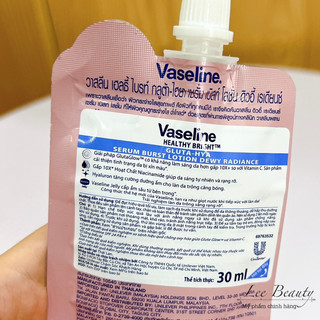Sữa Dưỡng Thể Vaseline Gluta Hya 10x 30ml (Màu Hồng)