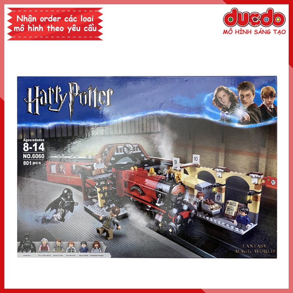 No 6060 BLA 11006 Lắp ghép Tàu Vận Chuyển Hogwarts - Đồ chơi Xếp hình Mô hình Harry Potter 75955