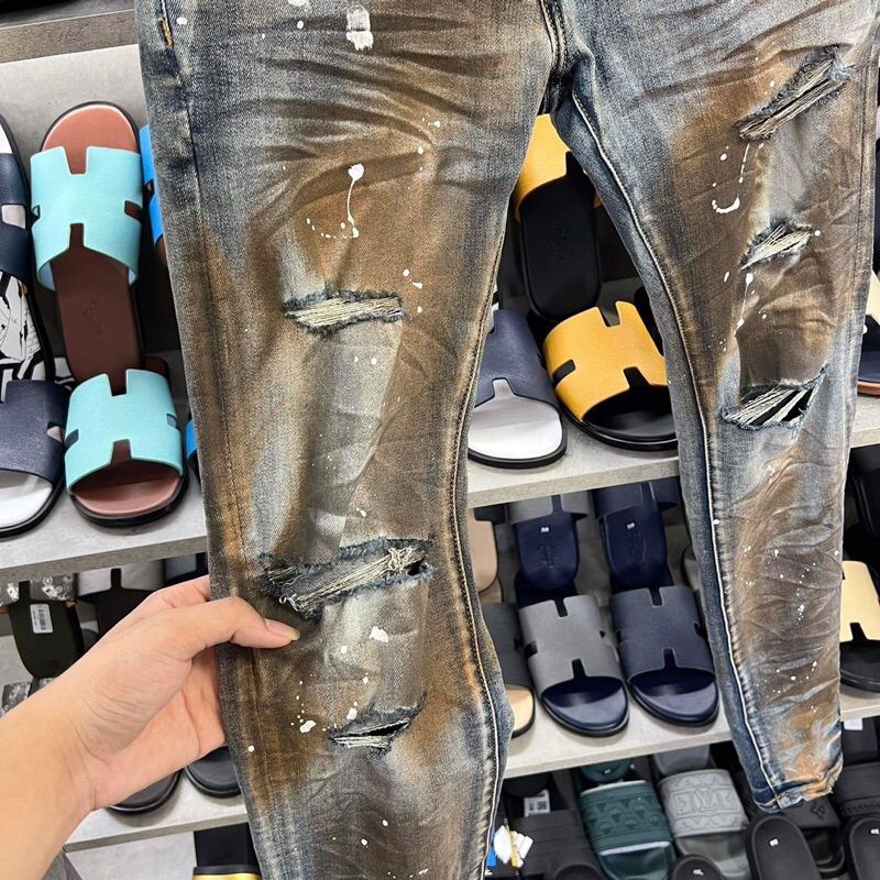 Quần bò jean màu bẩn -5765b(28-34(