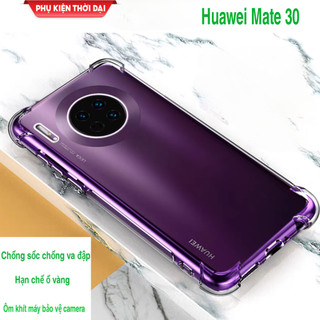 Ốp lưng Huawei Mate 30 / Mate 30 Pro / Mate 40 / 40Pro / Mate 50 Pro / Mate 60 Pro dẻo trong suốt lồi 4 góc hạn chế ố
