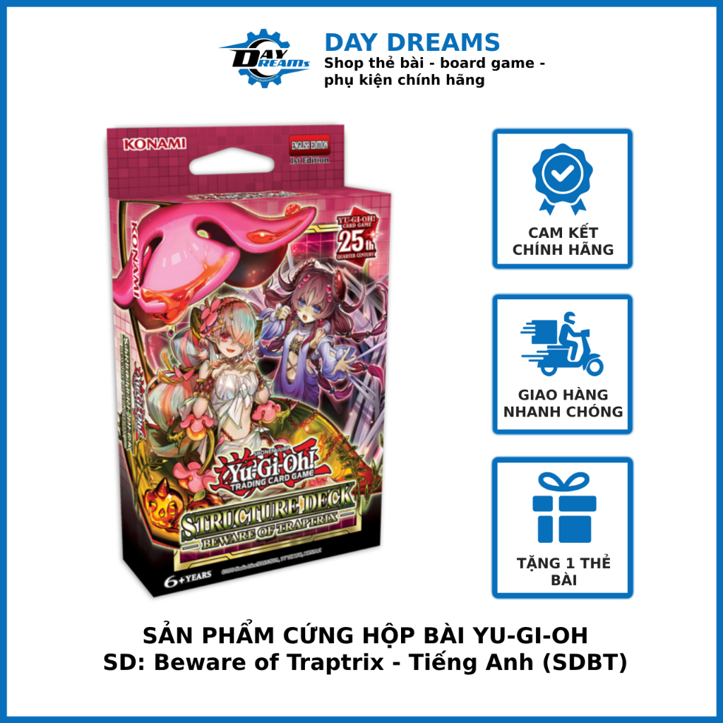 Sản phẩm Yugioh! (TCG) Beware of Traptrix (SDBT BOX)