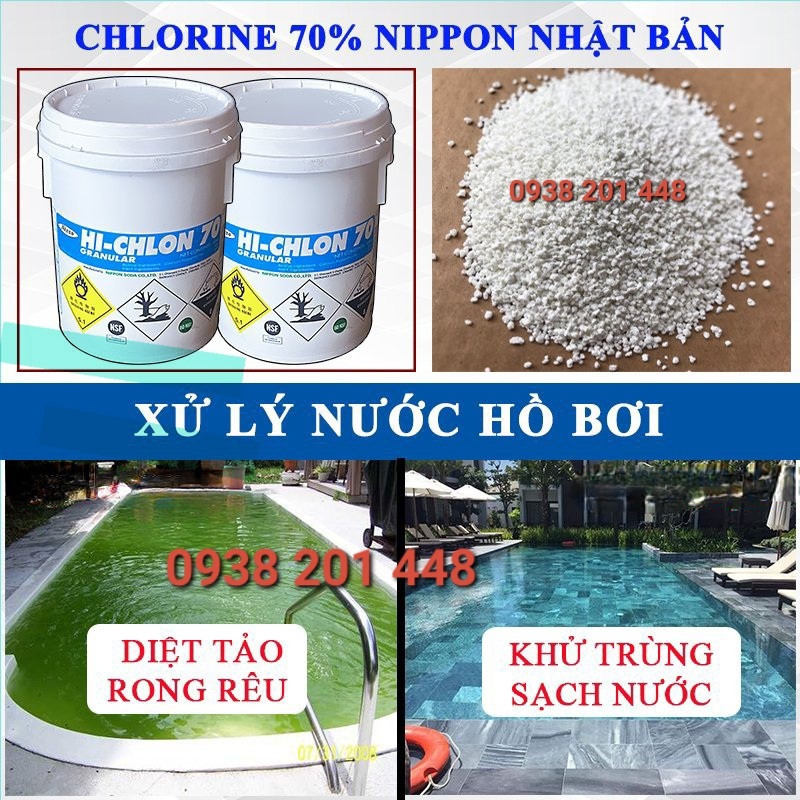 1kg- Clo Nhật 70% Xử Lý Nước ,Hồ Bơi,Khử Trùng nước sinh hoạt