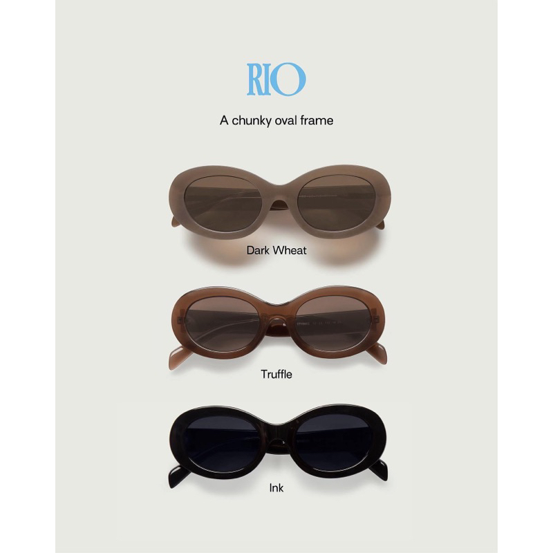 Kính mát Rio Sunnies Studios chống UV400 thời trang nữ gọng nhựa có sẵn chính hãng