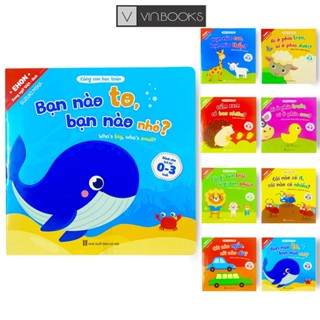 Sách - Combo 8 Cuốn EHON Toán Học Đầu Đời Cho Bé 0-3 Tuổi - Cùng Con Học Toán - Song Ngữ Anh Việt.