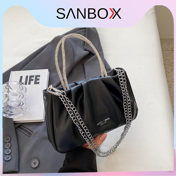 Túi xách nữ thời trang đeo chéo quai xách sành điệu Sanbox Shop đựng điện thoại son phấn đi chơi đi tiệc cưới