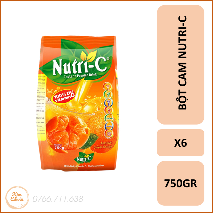 [Combo-6] Bột Cam Hòa Tan Nutri-C (750gr)