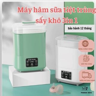 Máy hâm sữa tiệt trùng bình sữa sấy khô đa năng 4 in 1 hâm nóng đồ ăn rã đông sữa mẹ màn hình đèn led thông minh