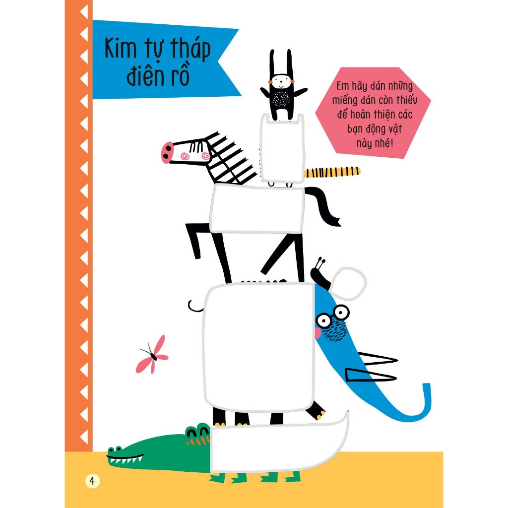 Sách thiếu nhi - Hình dán thông minh - Bốn mùa tươi đẹp