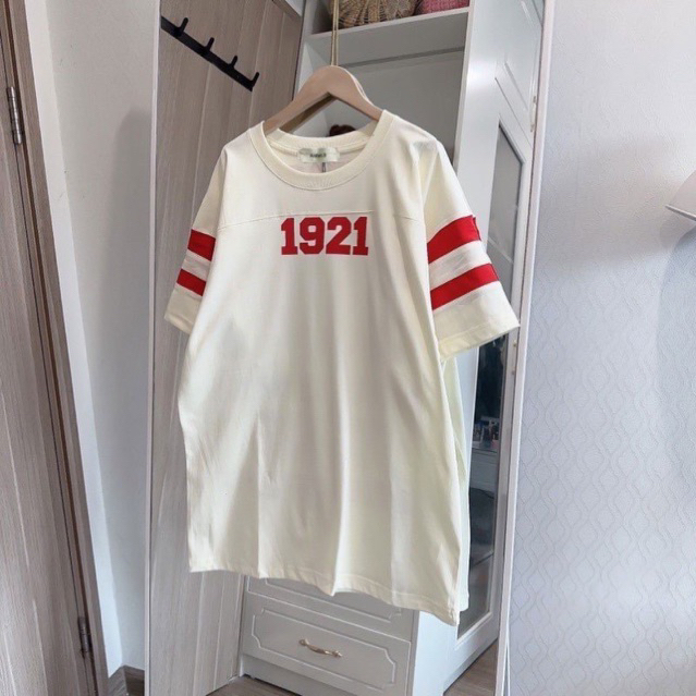 ÁO THUN NỮ TAY LỠ UNISEX SỐ 1921 FORM RỘNG COTTON
