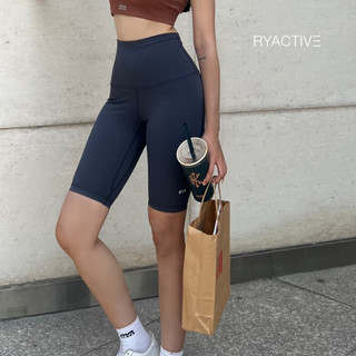 Quần biker lửng thể thao RYACTIVE - LONG BIKER màu xám xanh Blue Grey