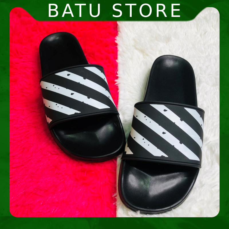 Dép lê quai ngang nam thời trang đẹp off white.Hàng sẵn kho từ 38-43.  - BaTư Store