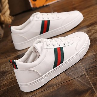 Giày Sneaker Nam thể thao màu trắng cổ cao cho học sinh phong cách Hàn Quốc TAKUTA mã GCT