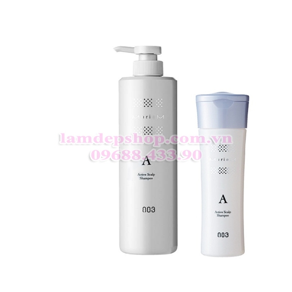 Cặp gội xả - Number Three 003 MURIEM Shampoo A + Treament R - Làm sạch và dưỡng da đầu (250ml, 660ml